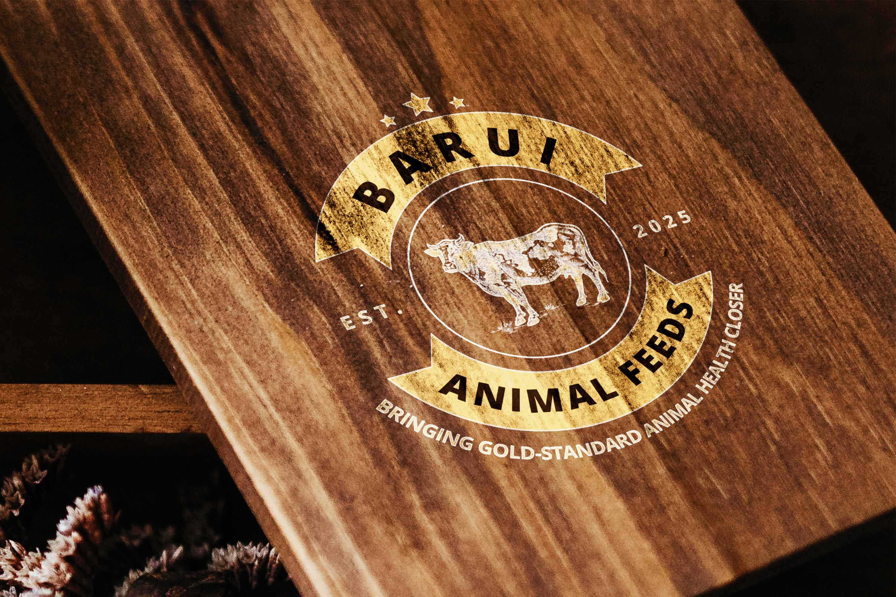 Barui Animal Feeds logo design